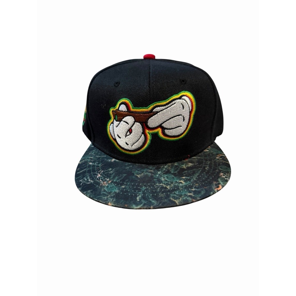 NEW mens snapback flat bill hat cap adjustable roll a blunt 420